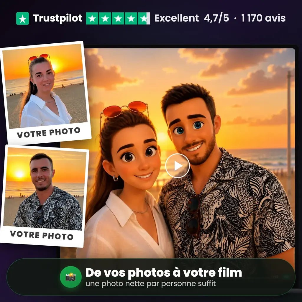 Film d'animation 3D personnalisé style Disney Pixar - WaveBeats